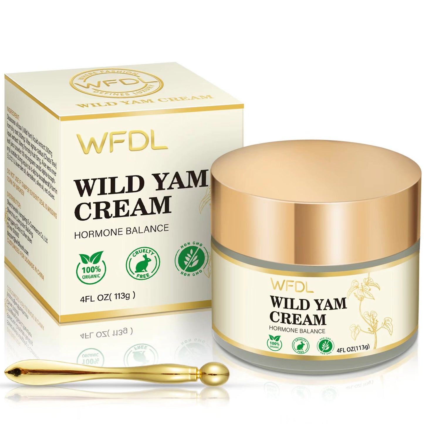 Natural Formula Wild Yam Cream for Hormone Balance, 4 OZ