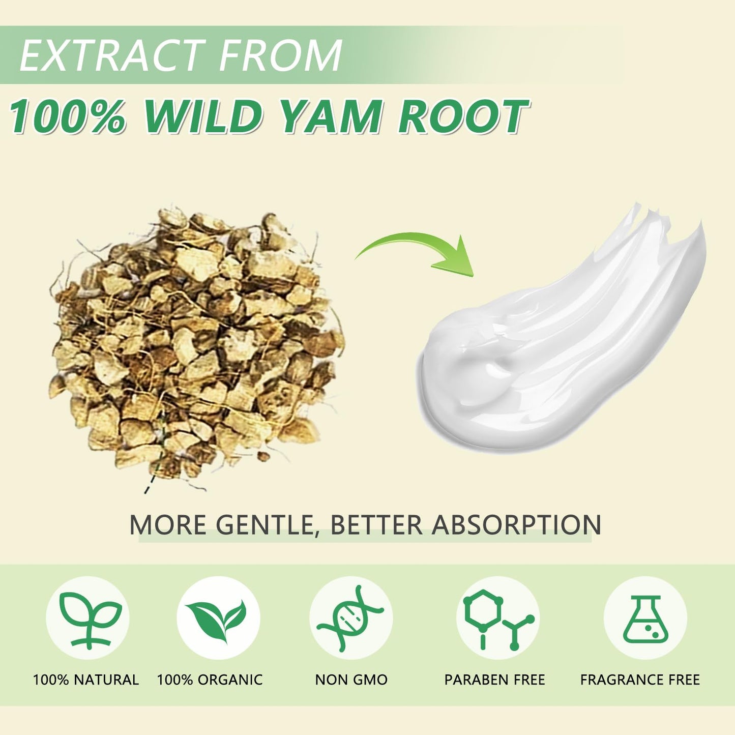 Wild Yam Cream for Hormone Balance, 1.76 OZ